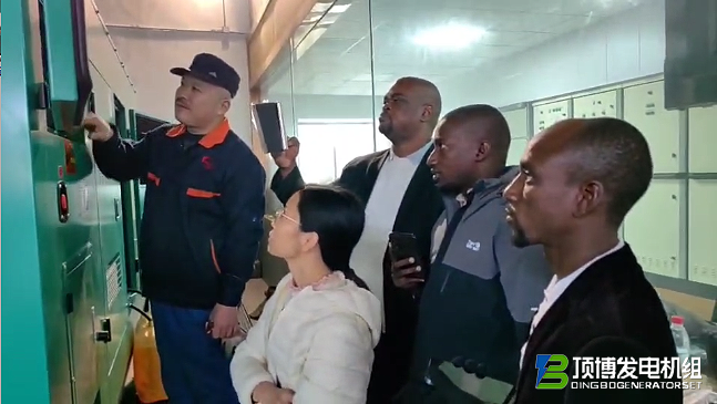 突尼斯客戶蒞臨我公司，深度體驗200kw濰柴靜音柴油發(fā)電機(jī)組